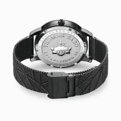 Fashion Herrenuhr Elements of Nature mit schwarzen Steinen Bicolor Herren Uhren|Uhren